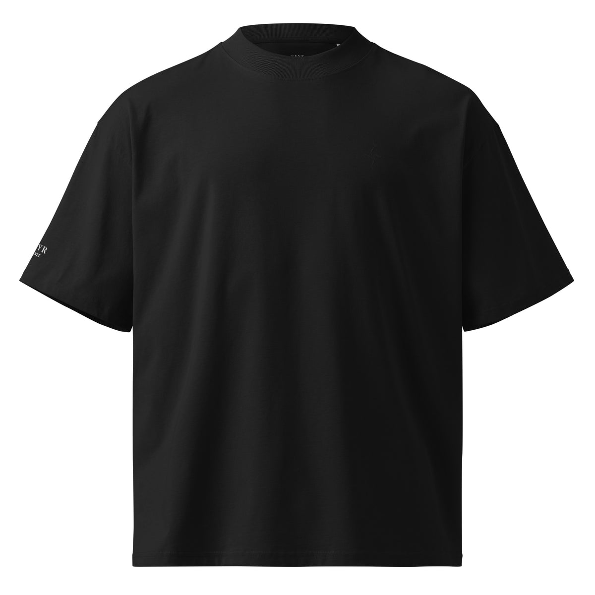 VEYR Structure Tee in Black, front view