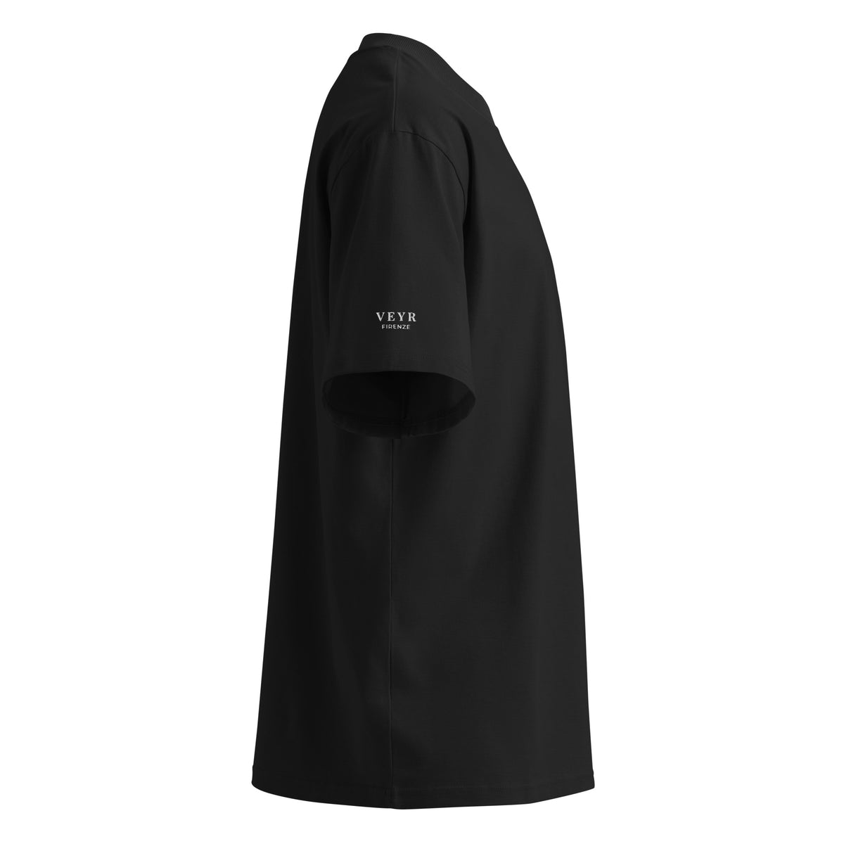 VEYR Structure Tee in Black, right side view
