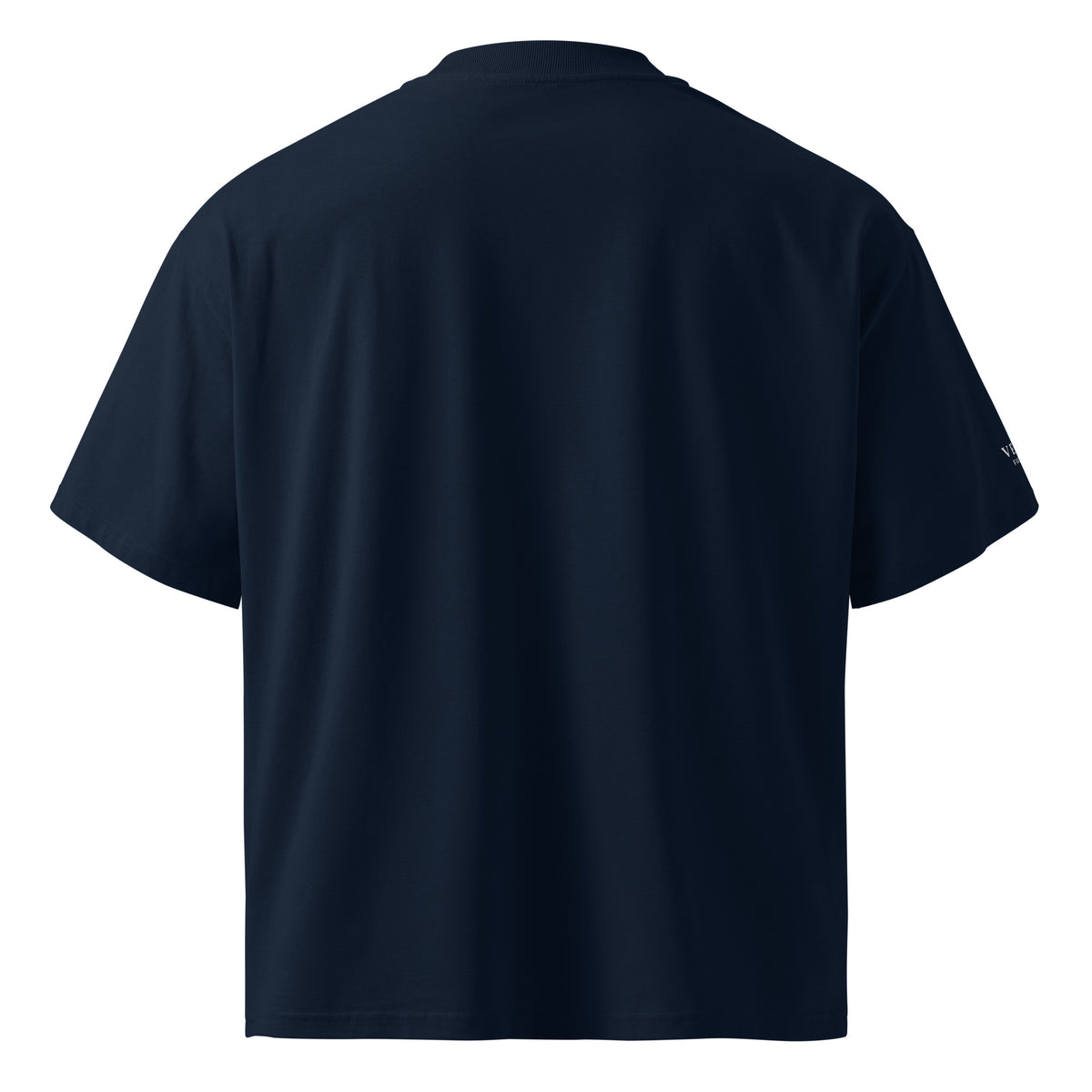 VEYR Structure Tee in French Navy, back view