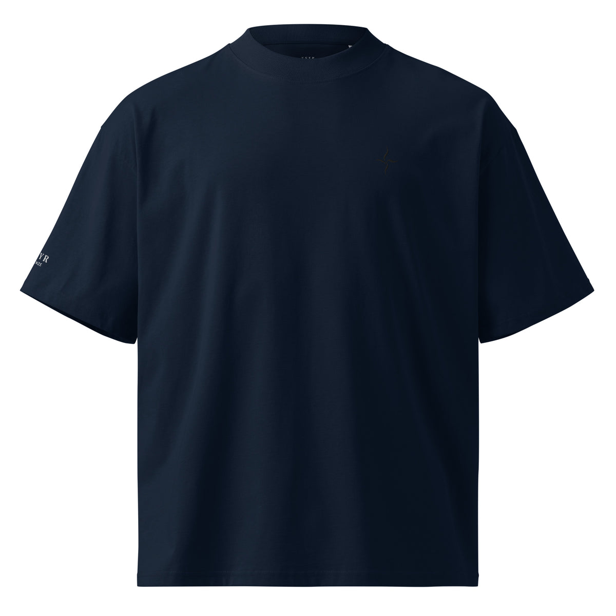 VEYR Structure Tee in French Navy, front view