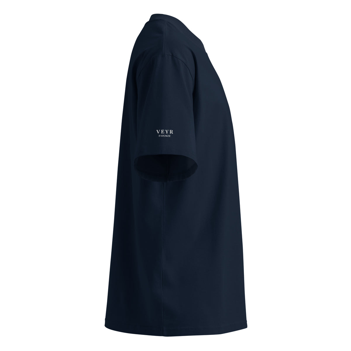 VEYR Structure Tee in French Navy, right side view