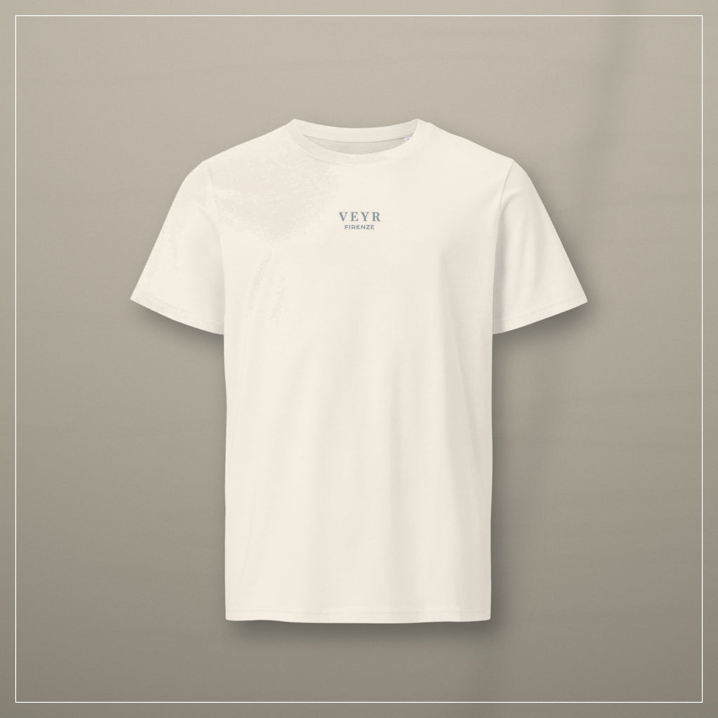 VEYR Air Tee in Vintage White, editorial product view