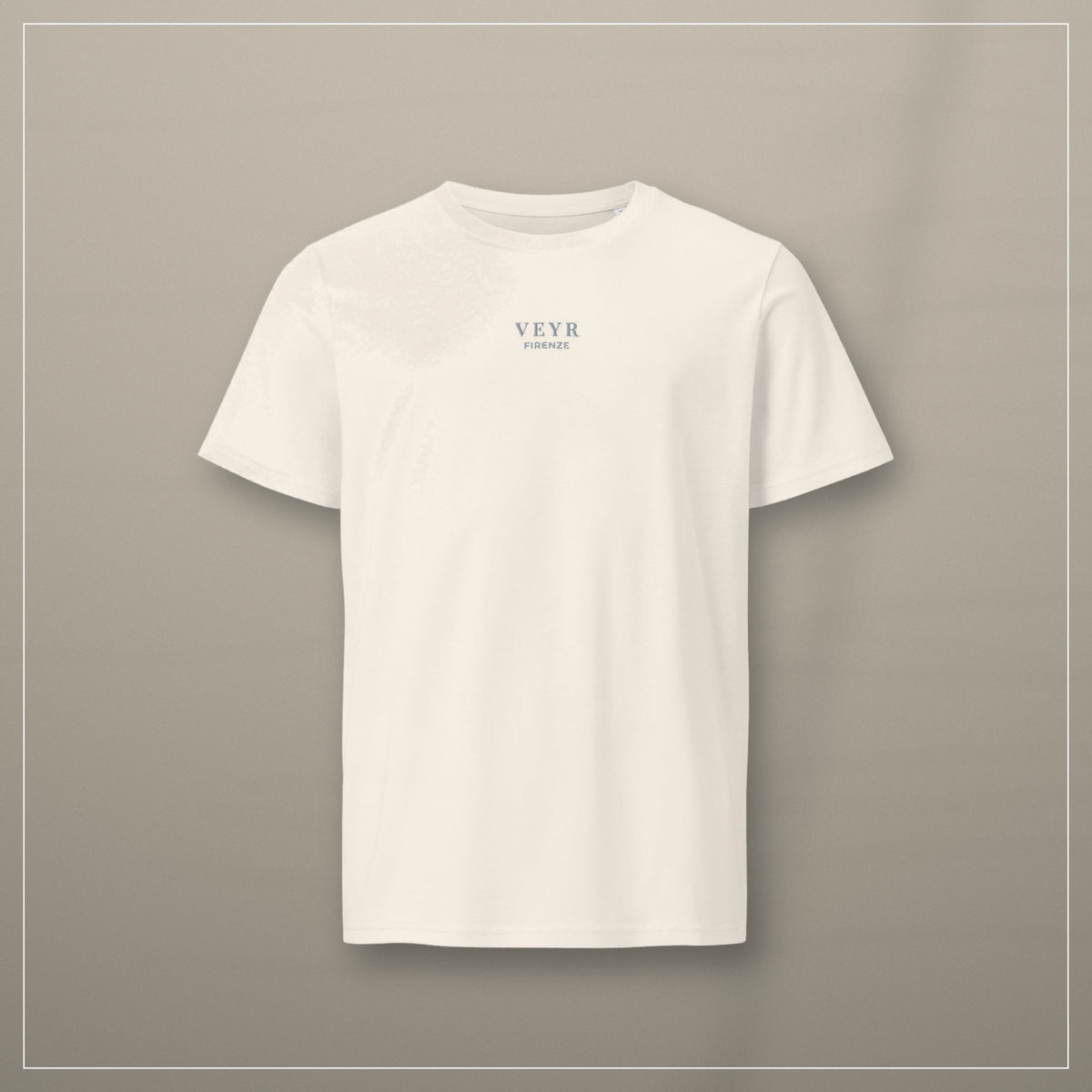 VEYR Air Tee in Vintage White, editorial product view