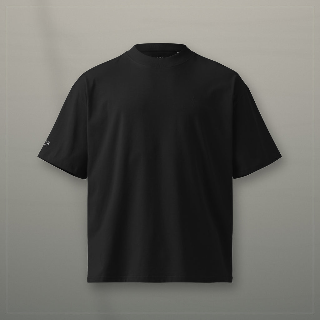 VEYR Structure Tee in Black, editorial product view
