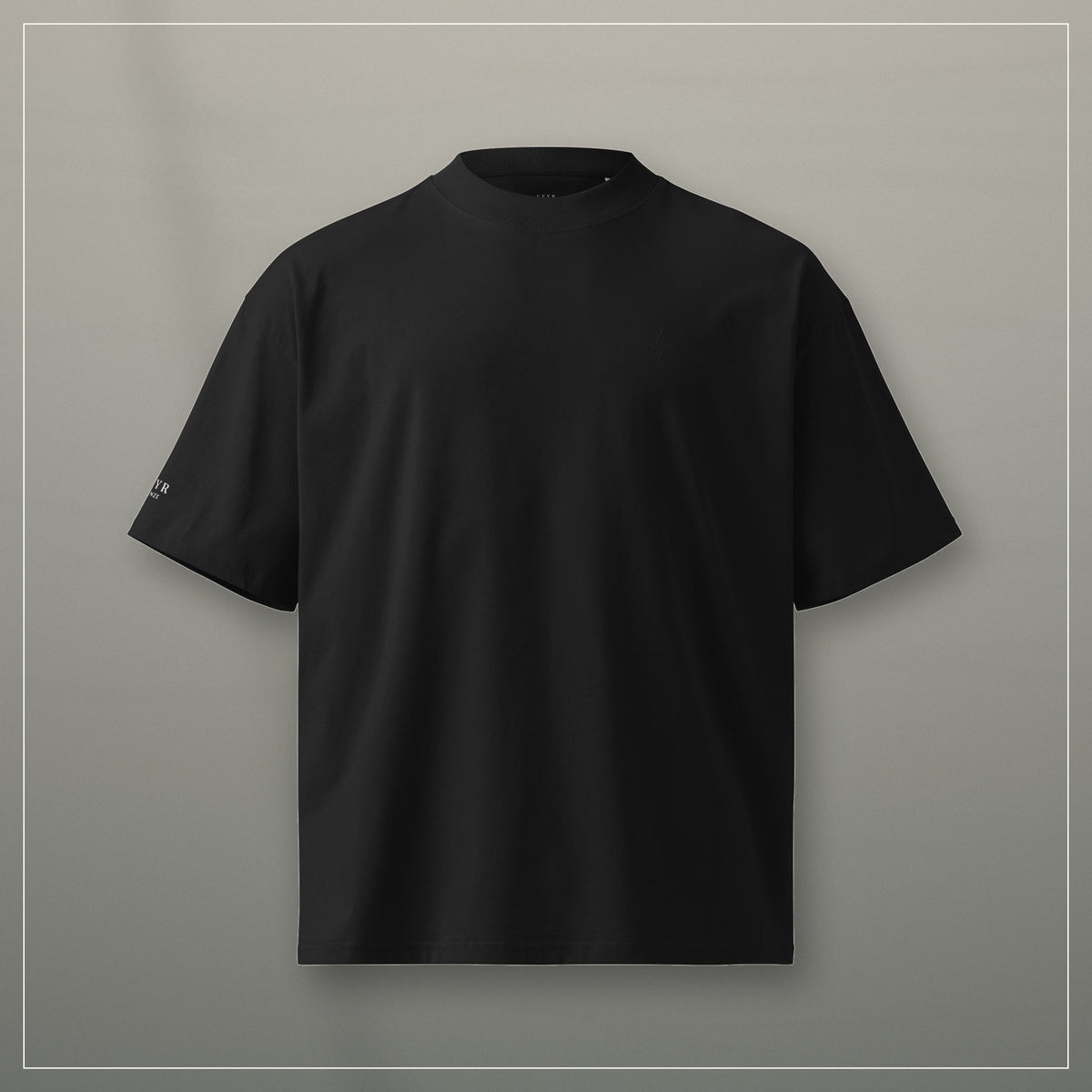 VEYR Structure Tee in Black, editorial product view